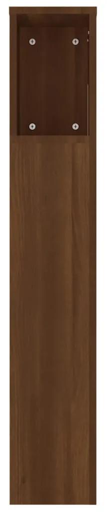 Armário de cabeceira 220x18,5x104,5 cm cor carvalho castanho