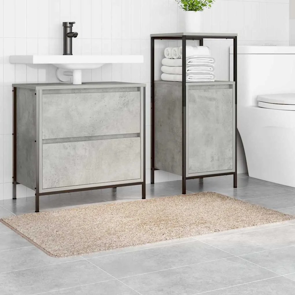 Tapete de Banho Retangular Creme 70x120 cm Polipropileno Antiderrapant