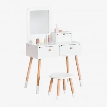 Penteadeira De Madeira Donie Kids Branco - Sklum