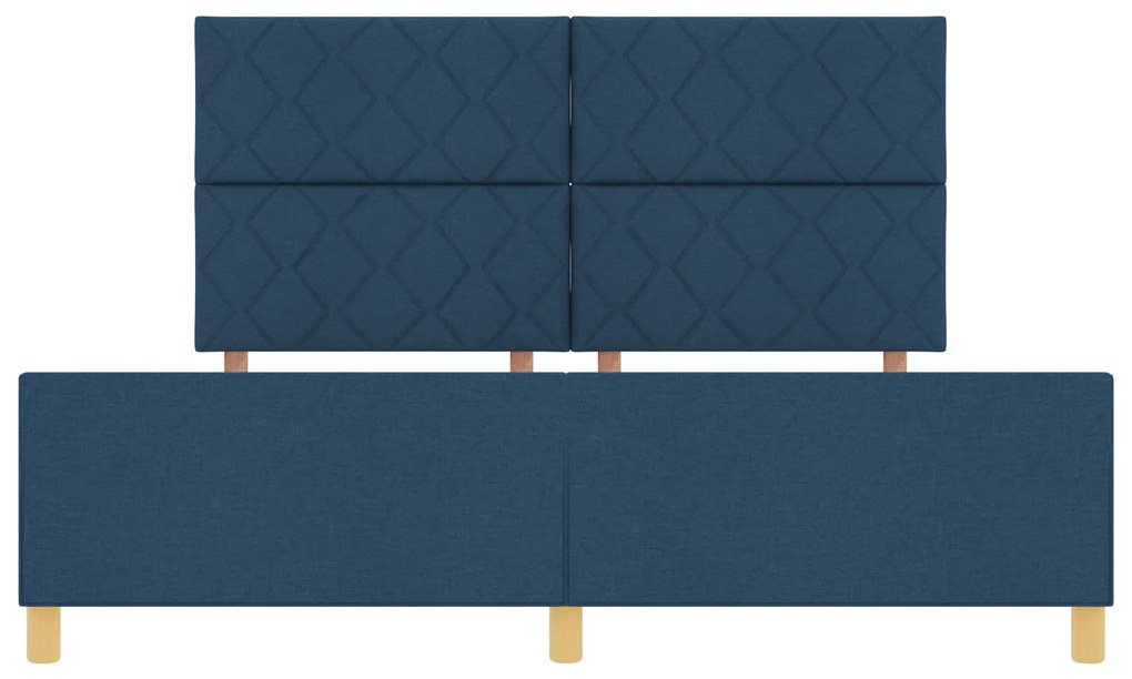 Cama vidaXL Azul 180x200 cm em Tecido