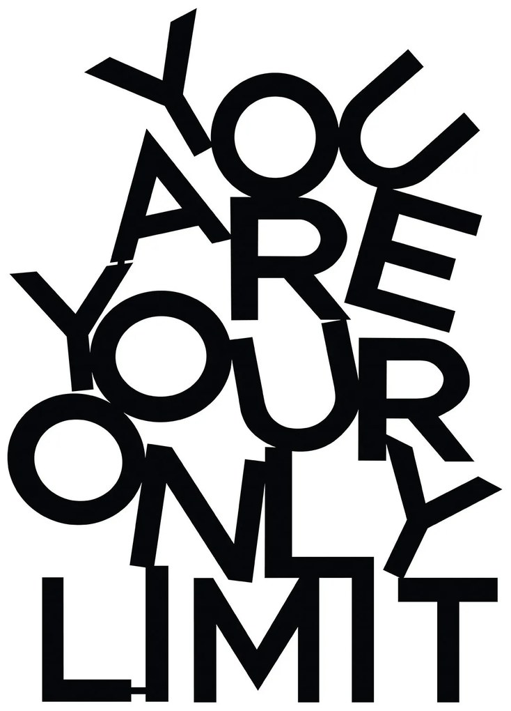 Acessório Decorativo de Parede Limit – Preto – 37 x 52 cm