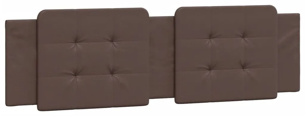 Cama com colchão 180x200 cm couro artificial castanho