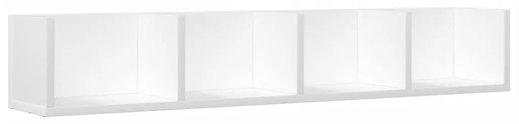 Armários de parede 2 pcs 99x18x16,5 cm derivados madeira branco