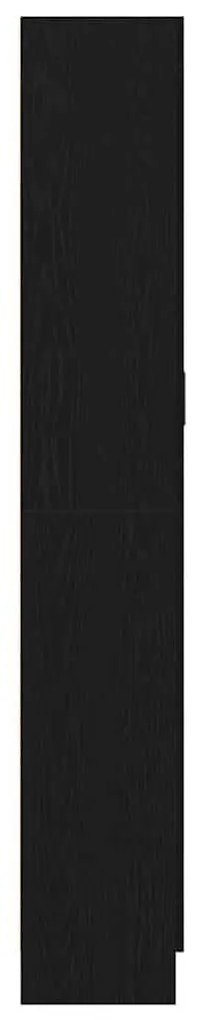 Armários de livros vidaXL 2 unidades Carvalho Preto 82,5x30,5x185 cm M