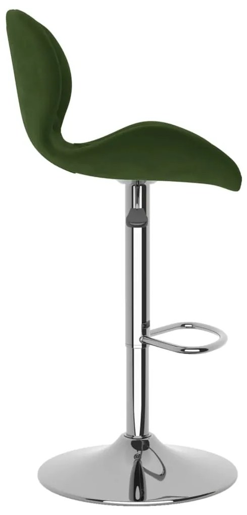 Bancos de bar 2 pcs veludo verde-escuro