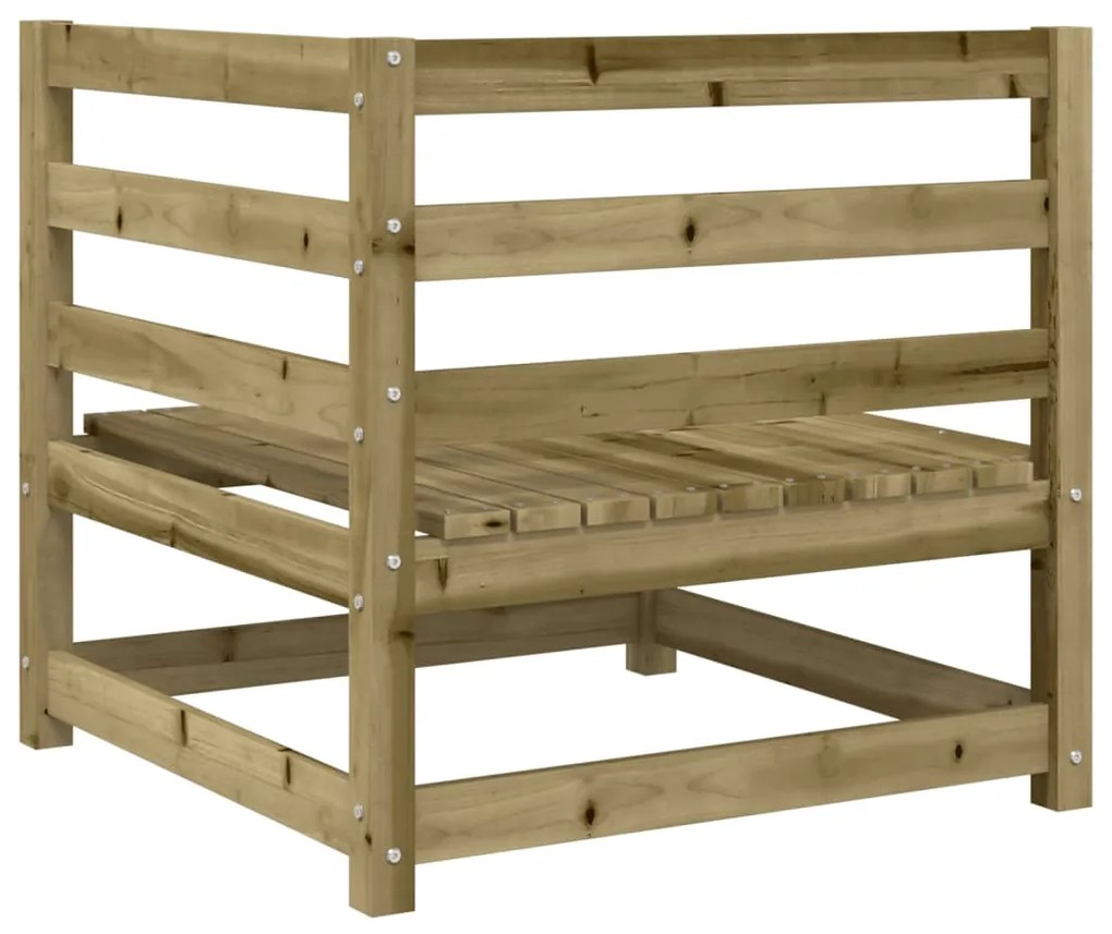 9 pcs conjunto sofás jardim madeira de pinho impregnada
