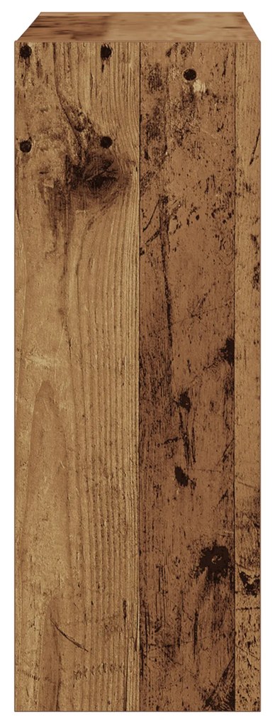 Armário de Sapatos de Madeira Velha 60x21x57 cm em Madeira de Engenhar