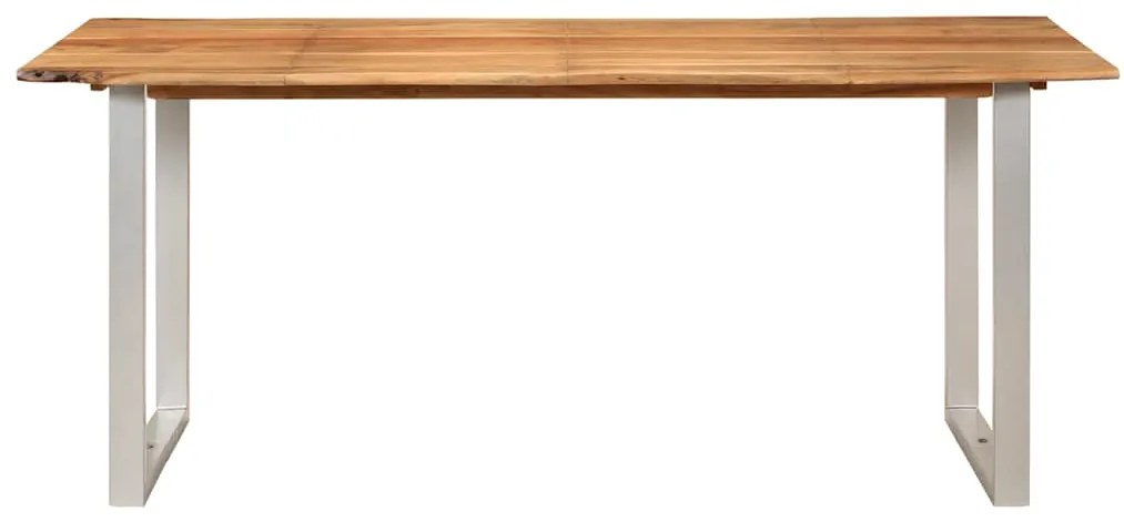 Mesa de jantar 180x90x76 cm madeira de acácia maciça