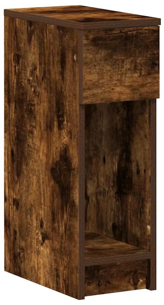 Mesas de cabeceira com gaveta 2 pcs 20x36x60 cm carvalho fumado