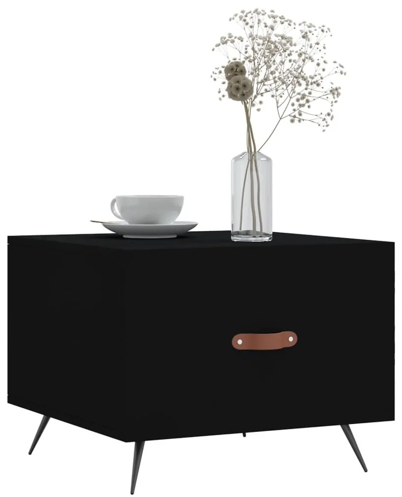 Mesa de centro 50x50x40 cm derivados de madeira preto