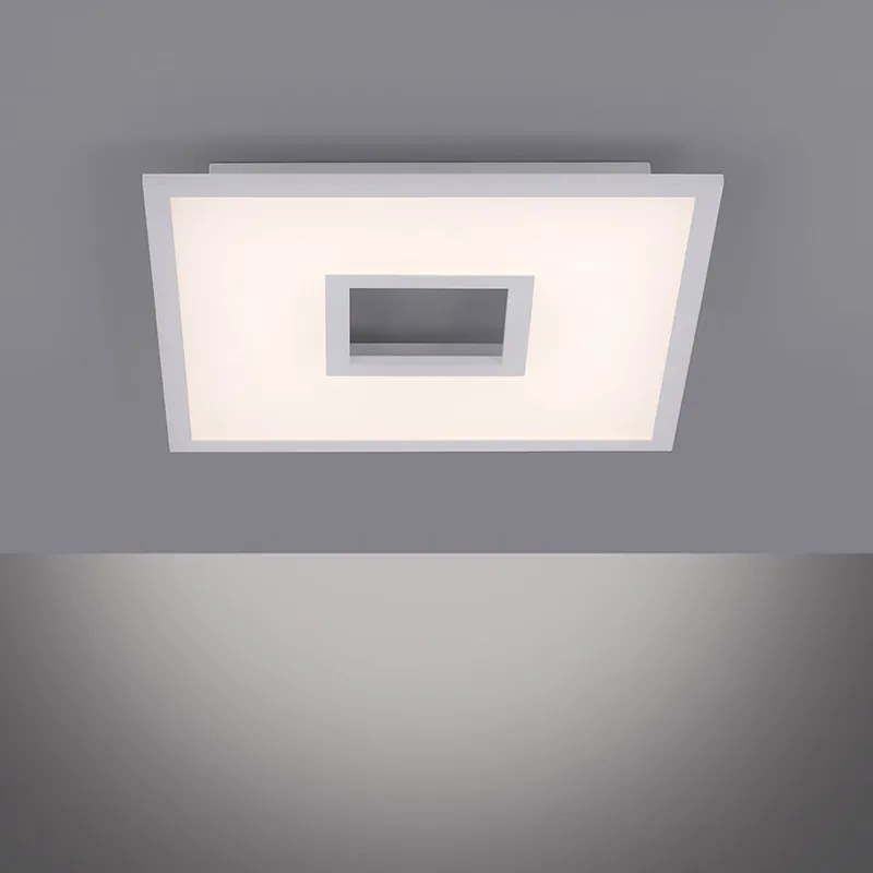 Plafon design branco 45cm dimmer LED RGB - TILE Design