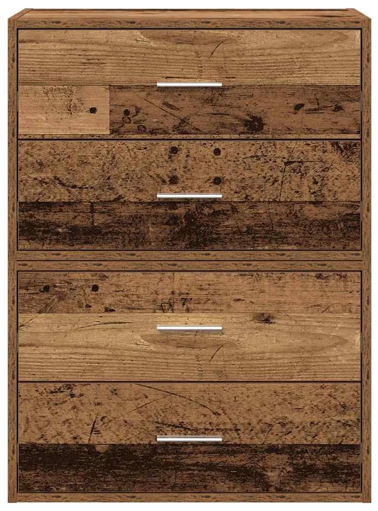 Armários c/ 2 gavetas 2 pcs 60x31x40cm derivados madeira