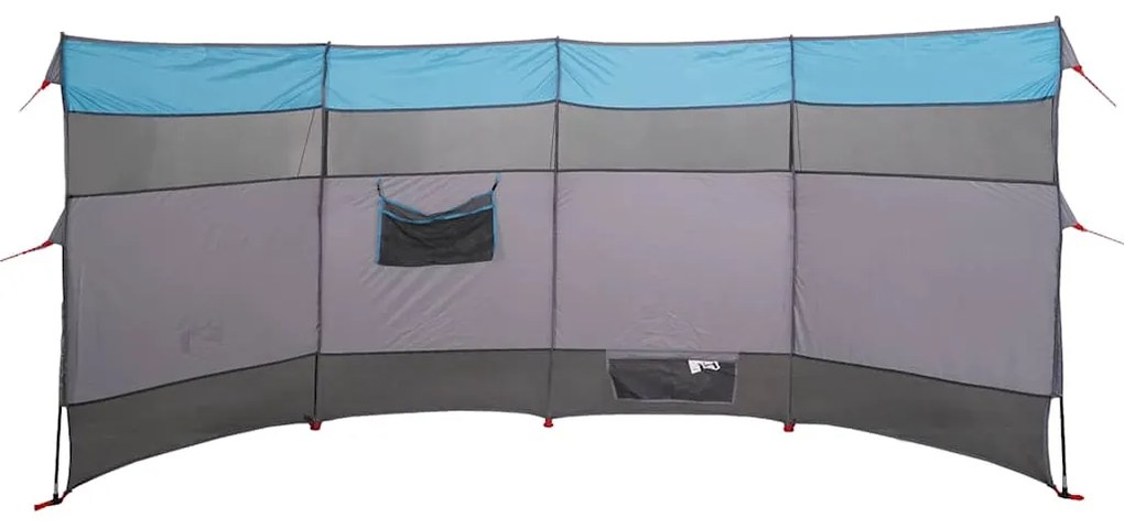 Corta-vento de campismo 366x152x152 cm impermeável azul