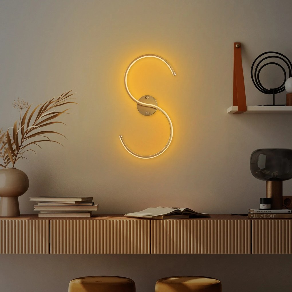 Lâmpada de Parede Es – Dourado – 25cm x 56cm x 5cm