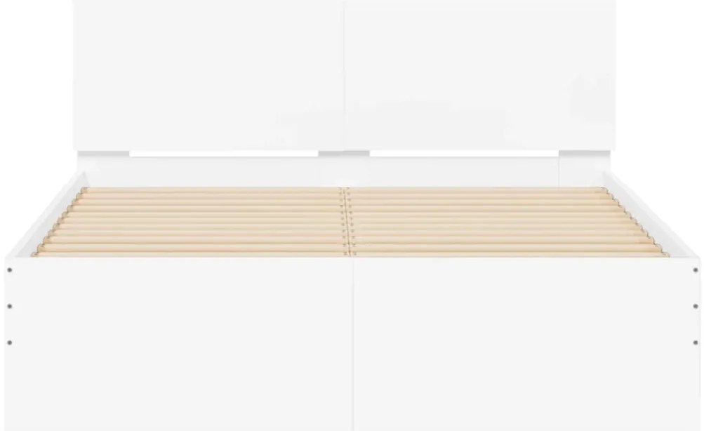 Estrutura de cama com cabeceira 120x190 cm branco