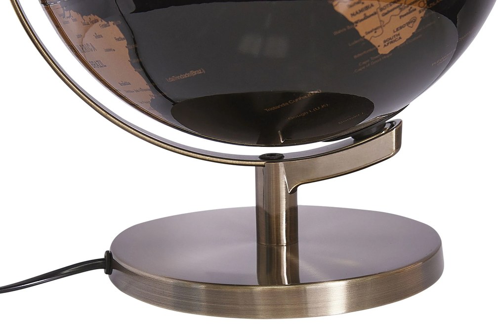 Globo decorativo em preto e cobre com LED 32 cm MAGELLAN Beliani