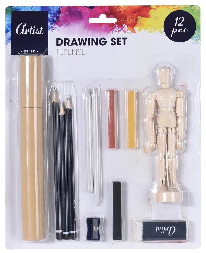 Conjunto de Desenho Artist (12 Pcs)