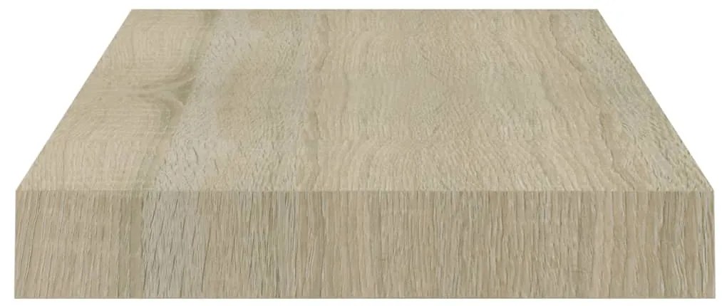 Prateleiras parede suspensas 4 pcs 40x23x3,8cm MDF cor carvalho