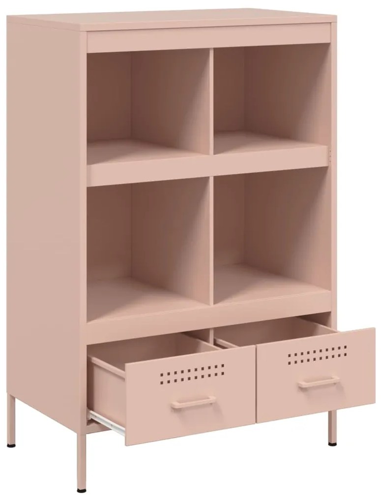 Móvel alto 68x39x101,5 cm aço rosa