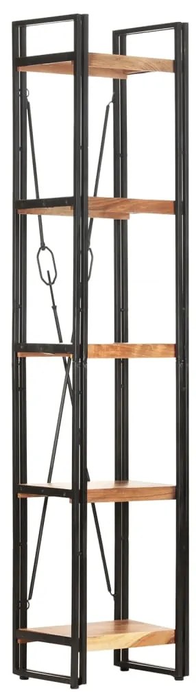 vidaXL Estante com 5 prateleiras 40x30x180 cm madeira de acácia maciça