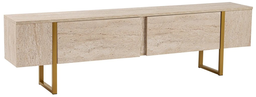 Móvel de TV "Serenity" - 180x50x29,5 cm - Design Moderno - Travertino