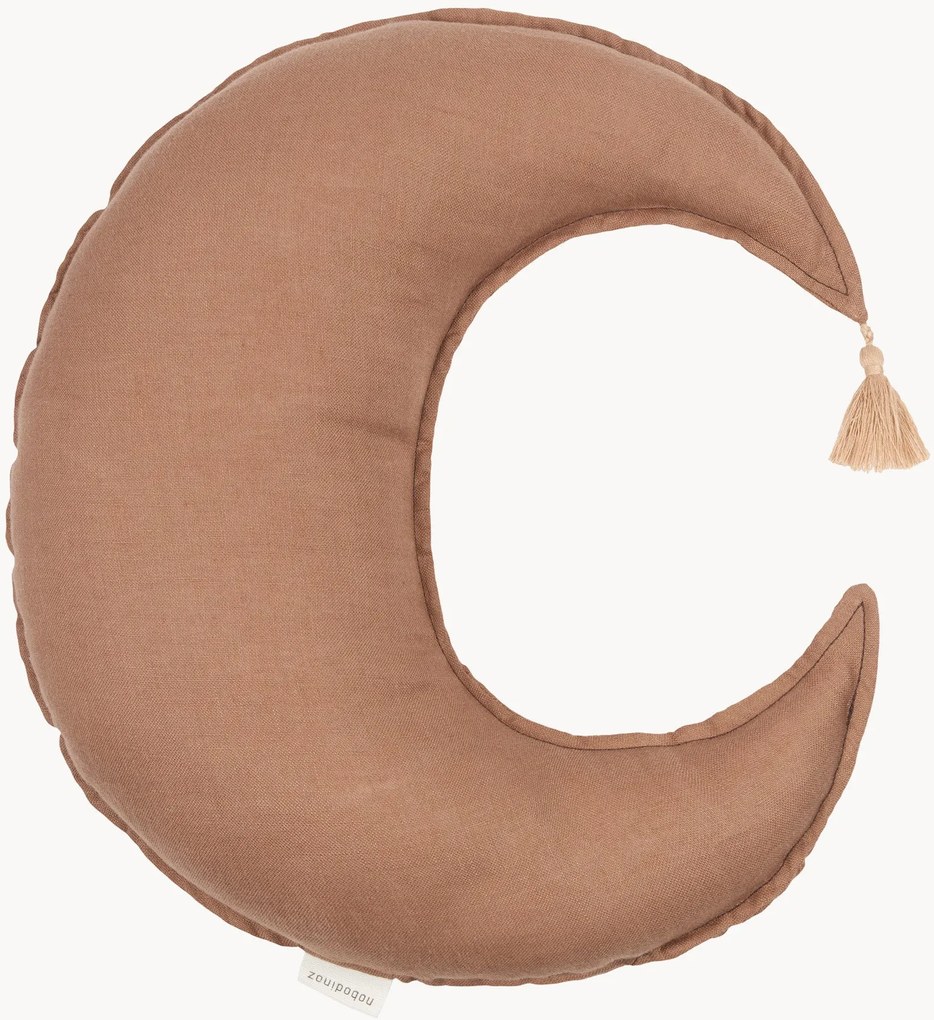 Almofada de linho bordada para crianças L1N0