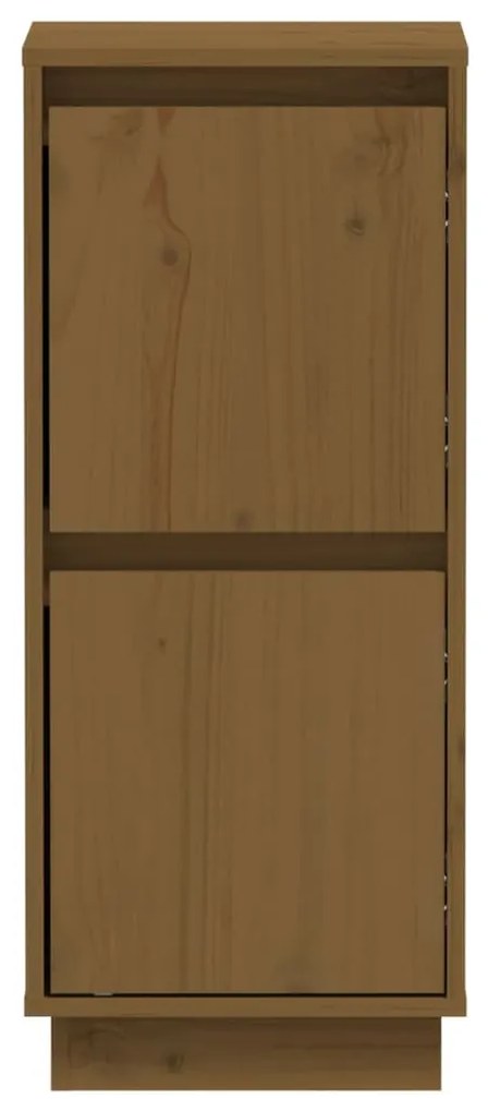 Aparadores 2 pcs 31,5x34x75 cm pinho maciço castanho mel