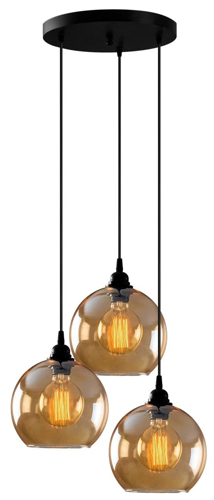 Chandelier Gold – Dourado e Preto – 44 x 44 cm