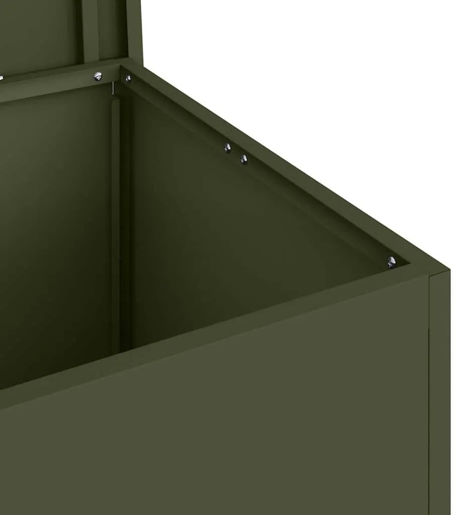 Caixa de Armazenamento Externa Verde-oliva 80 x 50.5 x 50 cm