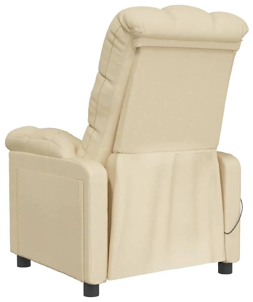 Poltrona de massagens tecido cor creme