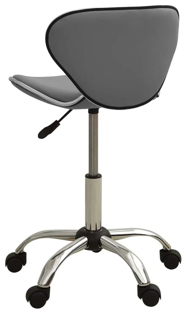 Cadeira de escritório couro artificial cinzento