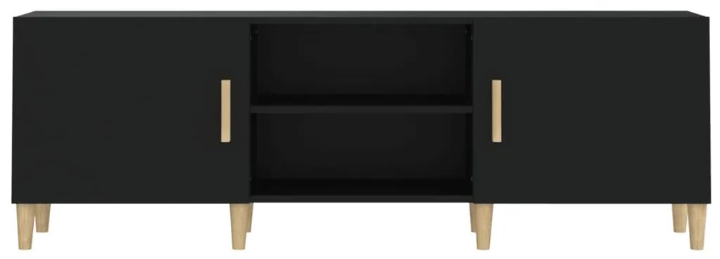 Móvel para TV 150x30x50 cm madeira processada preto