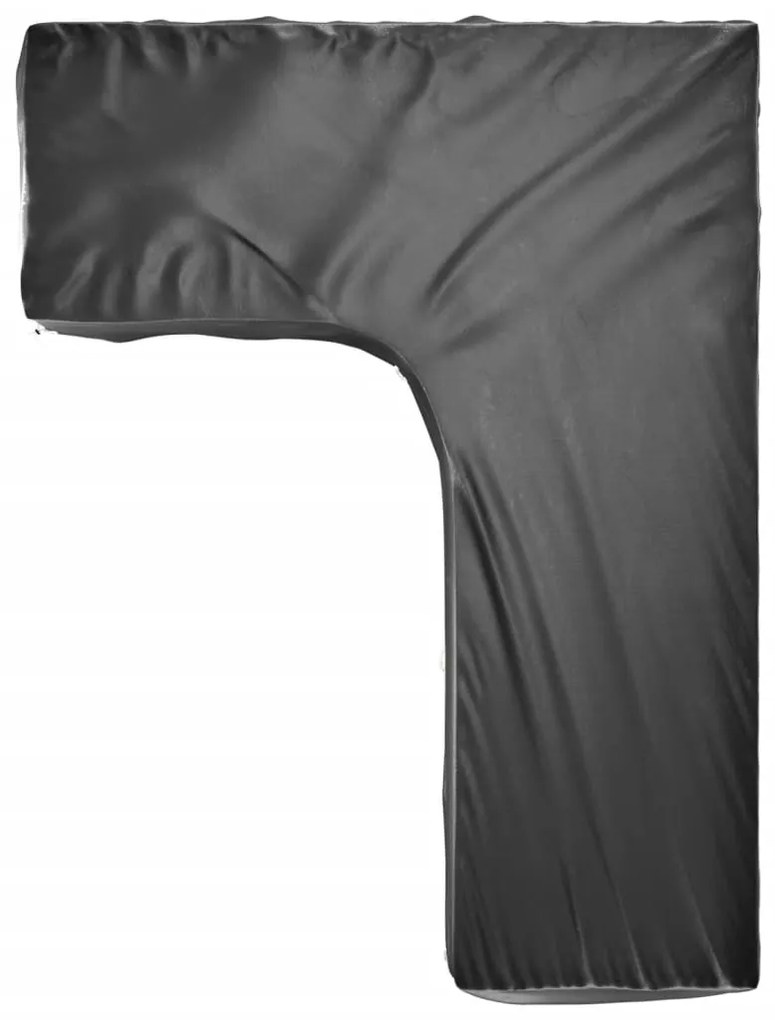 Capas p/ mobília jardim forma de L 2 pcs 16 ilhós 210x260x80 cm