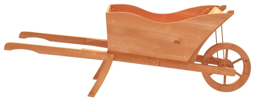 Vaso carrinho de mão 128x45,5x43 cm madeira de abeto maciça