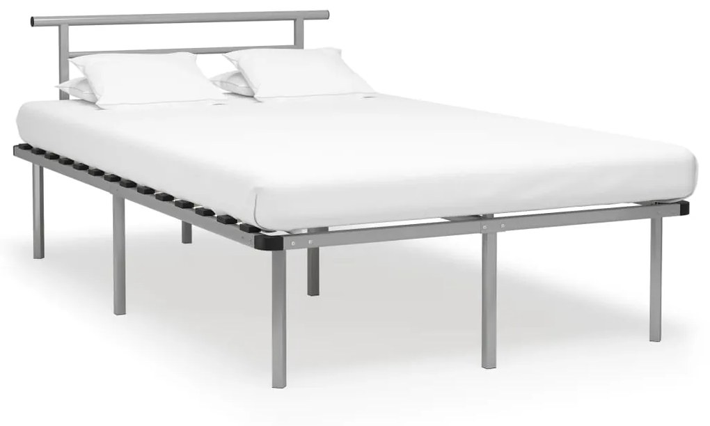 vidaXL Estrutura de cama 120x200 cm metal cinzento