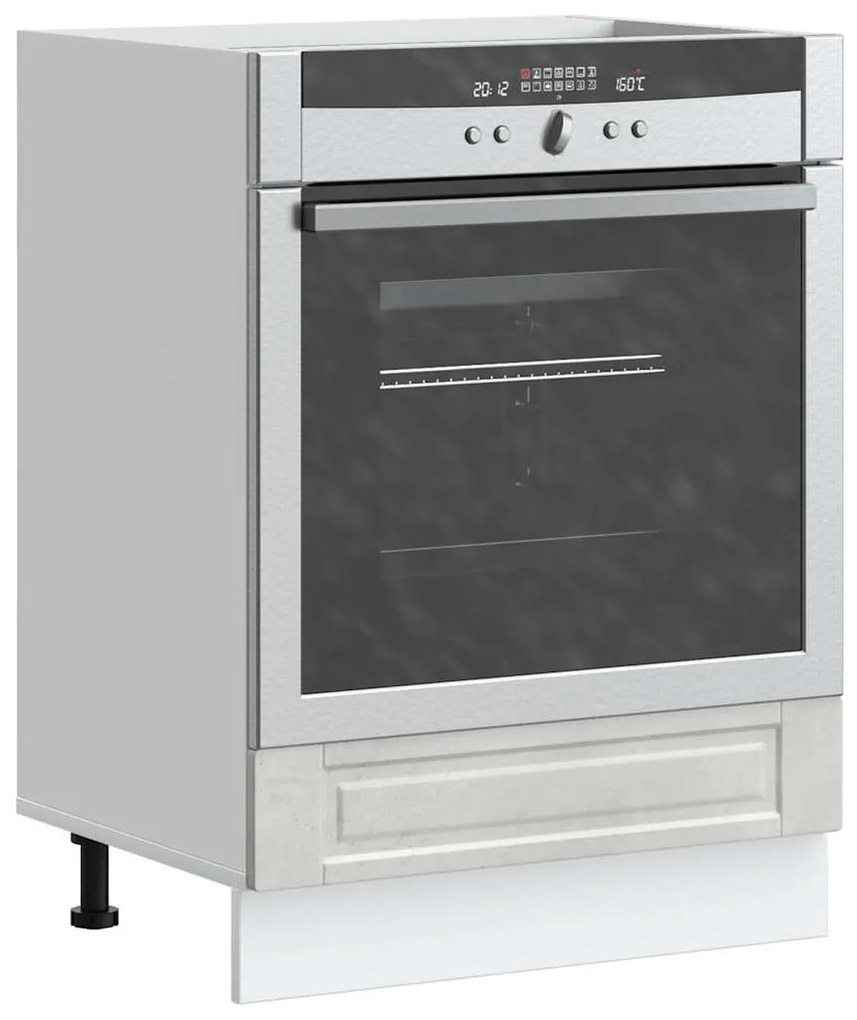 Armário forno Porto derivados de madeira cinzento cimento