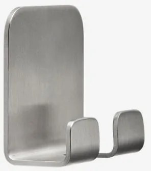 Cabide Adesivo Para Casa De Banho Em Aço Inoxidável Ondreli Cinzento Escovado - Sklum