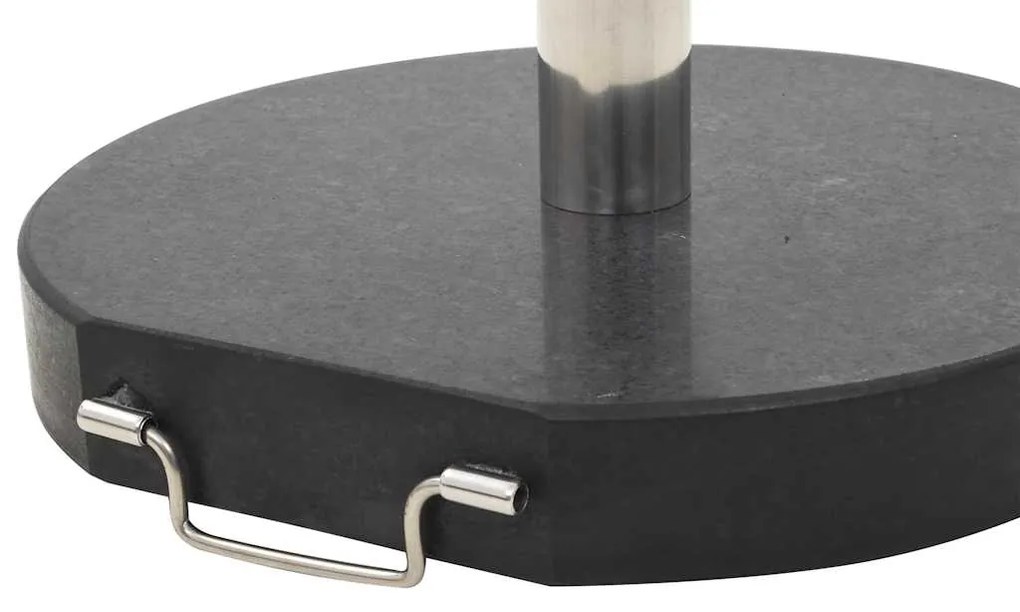 Base de guarda-sol redonda granito 28,5 kg preto