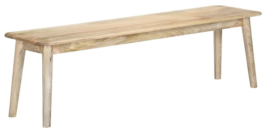 282719 vidaXL Banco 160 cm madeira de mangueira maciça
