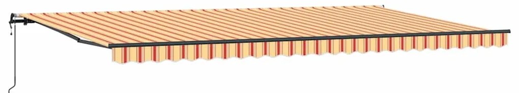 Tenda Retrátil Automática Amarela e Laranja 600x350 cm