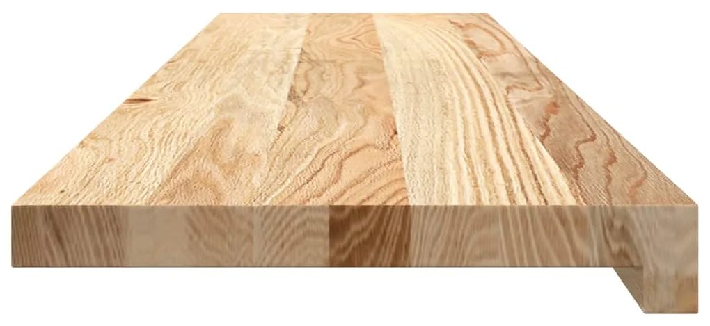 Tapetes de escada 12 pcs 100x25x2cm carvalho maciço não tratado
