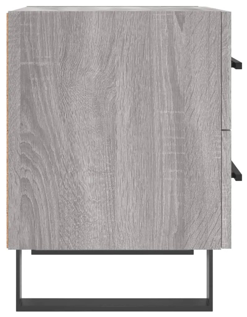 Mesa cabeceira 40x35x47,5 cm derivados madeira sonoma cinza