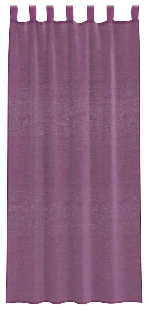 Cortinas de voile com laços 2 pcs roxo 140x245 cm