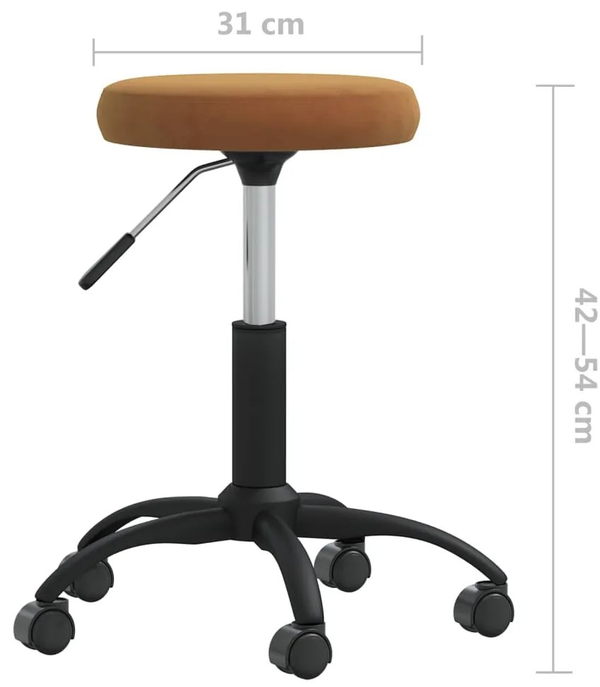 Cadeira de jantar veludo castanho