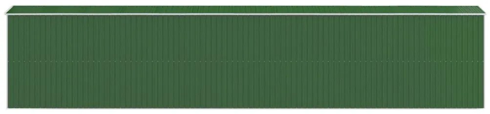Abrigo de jardim 192x1021x223 cm aço galvanizado verde