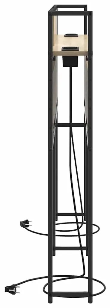Cabeceira de armazenamento com cabeceira Carvalho sonoma 140 cm