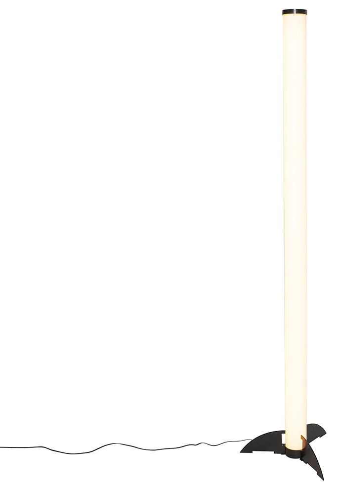 Candeeiro de pé preto regulável em Kelvin com comando remoto - Bomba