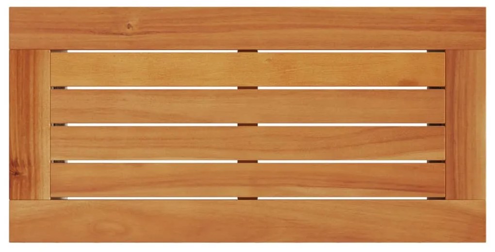 Mesa apoio jardim c/ tampo madeira 58x27,5x55 cm vime PE cinza