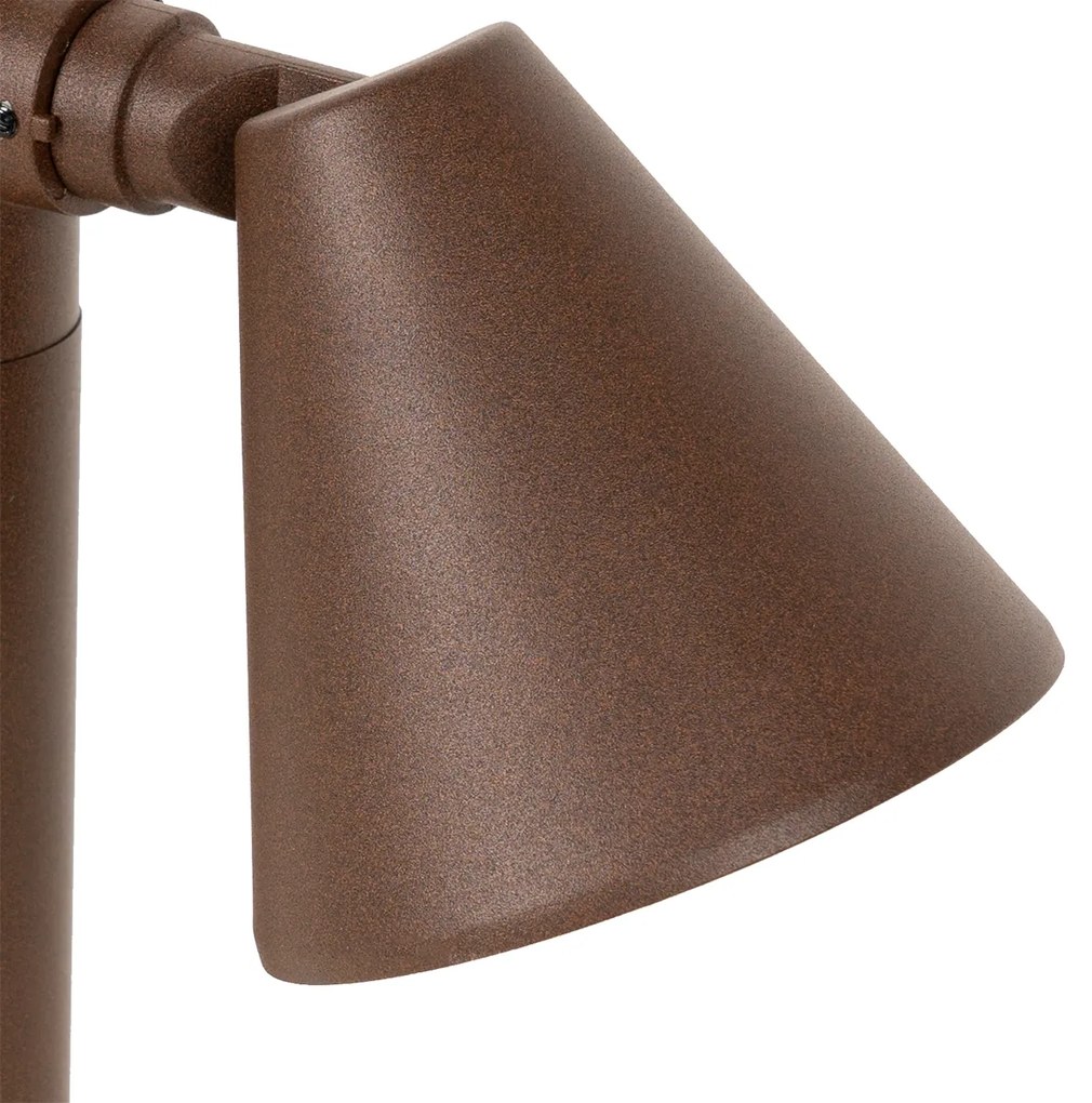 Candeeiro de exterior moderno castanho enferrujado 30 cm IP44 ajustável - Ciara