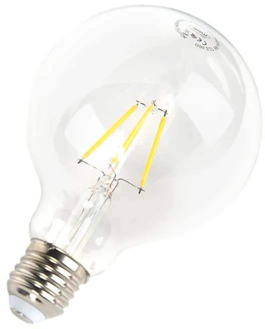 Conjunto de 3 lâmpadas LED E27 reguláveis G95 5W 470lm 2700K